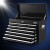 Giantz Black Steel 10 Drawer Tool Box Cabinet with Ball Bearing Slides and Lock - 75kg Capacity, Non-Slip Liners