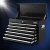 Giantz Black Steel 10 Drawer Tool Box Cabinet with Ball Bearing Slides and Lock - 75kg Capacity, Non-Slip Liners