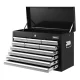 Giantz 10 Drawer Steel Tool Box Cabinet - Lockable, Non-Slip Liner, Ball Bearing Slides, 75kg Capacity, Black & Grey