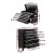 Giantz 14 Drawer Steel Tool Box Chest & Trolley, Lockable Garage Storage with 360° Castors, 61.5x33x112cm, Black