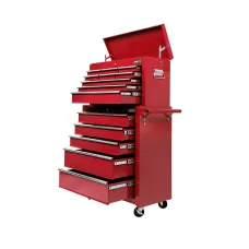 Giantz 14 Drawer Red Steel Tool Box Cabinet Chest - Mechanic Garage Storage Trolley with Lockable Wheels & Liners