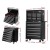 Giantz 16 Drawer Steel Tool Box Chest & Trolley, Lockable, 360° Castors, Black, Garage Storage with Non-Slip Liners