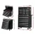 Giantz 16 Drawer Steel Tool Box Chest & Trolley, Lockable, 360° Castors, Black, Garage Storage with Non-Slip Liners