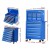 Giantz 16-Drawer Tool Chest & Trolley Cabinet, High Tensile Powder-Coated Steel, Blue, with Premium Locks & Castors