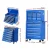 Giantz 16-Drawer Tool Chest & Trolley Cabinet, High Tensile Powder-Coated Steel, Blue, with Premium Locks & Castors