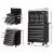 Giantz 17-Drawer Steel Tool Box Cabinet Chest & Trolley, Black - Lockable, Ball-Bearing Slides, 360° Castor Wheels