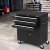 Giantz 3 Drawer Tool Box Chest Cabinet, Steel Garage Organiser, 68.5x33.5x74.5cm, Lockable, Wheels, Black