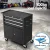 Giantz 3 Drawer Tool Box Chest Cabinet, Steel Garage Organiser, 68.5x33.5x74.5cm, Lockable, Wheels, Black