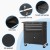 Giantz 3 Drawer Tool Box Chest Cabinet, Steel Garage Organiser, 68.5x33.5x74.5cm, Lockable, Wheels, Black