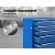 Giantz 5 Drawer Steel Tool Box Trolley - Blue, 75kg Capacity, Lockable, Non-Slip Liners, 360° Castor Wheels, 61