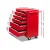 Giantz Red 5 Drawer Steel Tool Box Cabinet Chest Trolley, 75kg Capacity, Lockable, Non-Slip Liners, 360° Castor Wheels