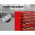 Giantz Red 5 Drawer Steel Tool Box Cabinet Chest Trolley, 75kg Capacity, Lockable, Non-Slip Liners, 360° Castor Wheels