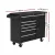 Giantz 6 Drawer Tool Box Chest Cabinet, Steel Garage Storage Organiser with Lock, Wheels, 81.5cm x 33cm x 65cm