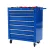 Giantz 7 Drawer Steel Tool Box Cabinet Trolley, 100kg Capacity, Lockable, Non-Slip Liners, Blue, 61.5x33x72