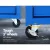 Giantz 7 Drawer Steel Tool Box Cabinet Trolley, 100kg Capacity, Lockable, Non-Slip Liners, Blue, 61.5x33x72