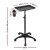 Embellir Salon Trolley Cart, Aluminium, Black, 59x59x72.5-108.5cm, 5-Wheel Rolling Tray for Beauty & Haird
