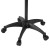 Embellir Salon Trolley Cart, Aluminium, Black, 59x59x72.5-108.5cm, 5-Wheel Rolling Tray for Beauty & Haird