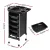 Embellir Salon Trolley Cart, Plastic, 36x42x90.5cm, Black, 6-Tier Beauty Storage with Wheels, Hairdressing Tray