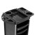 Embellir Salon Trolley Cart, Plastic, 36x42x90.5cm, Black, 6-Tier Beauty Storage with Wheels, Hairdressing Tray