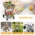 Emajin Foldable Shopping Trolley Cart - Durable Metal Frame, 360° Swivel Wheels, 75x95x62.5cm, Black, Easy Assembly
