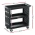Giantz 3-Tier Tool Cart Storage Trolley, Steel, 150kg, Pegboard Hooks, Screwdriver Bay, 79x35.5x77cm,