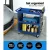 Giantz 3-Tier Steel Tool Cart with Pegboard, Hooks, Screwdriver Bay, 150kg Capacity, 79x35.5x77cm, Blue