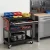 Giantz 100kg Tool Trolley Cart: Steel Rolling Cabinet with Drawers & Pegboard, 83x78x35cm, Black & Red, Garage Organiser
