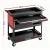 Giantz 100kg Tool Trolley Cart: Steel Rolling Cabinet with Drawers & Pegboard, 83x78x35cm, Black & Red, Garage Organiser