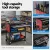 Giantz 100kg Tool Trolley Cart: Steel Rolling Cabinet with Drawers & Pegboard, 83x78x35cm, Black & Red, Garage Organiser