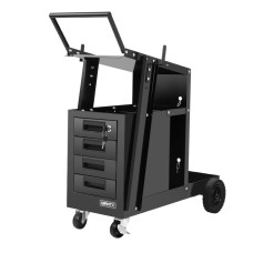 Giantz Steel 4-Drawer Welding Trolley Cart with Lockable Wheels, Gas Cylinder Storage & 100kg Capacity - Black Giantz Steel 4-Drawer Welding Trolley Cart with Lockable Wheels, Gas Cylinder Storage & 100kg Capacity - Black