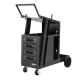 Giantz Steel 4-Drawer Welding Trolley Cart with Lockable Wheels, Gas Cylinder Storage & 100kg Capacity - Black