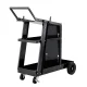 Giantz Heavy-Duty Steel Welding Trolley Cart - 100kg Capacity, Black, 81x36x70cm for MIG TIG Plasma Cutter Mobility