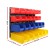 Giantz 24-Bin Wall Mounted Storage Rack with Louvred Steel Backboard, Adjustable Bin Sizes, and Easy Installation