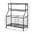 Everfit Black Sports Equipment Organiser with Wheels, Iron Frame, Multi-Sport Storage, 92x43x116cm, 80kg Capacity