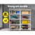 Giantz 2x1.8M Silver Garage Shelving - Heavy-Duty, Adjustable Steel Storage Rack with 200kg Capacity Per Tier, 5 Shelves