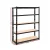 Giantz 1.8M Garage Shelving - Heavy-Duty Black Steel Rack, 5 Adjustable Shelves, 200kg Capacity/Tier, Easy Assembly