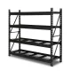 Giantz 2Mx2M Black Steel Garage Shelving Rack - 800kg Capacity, Adjustable Beams, Easy Assembly, 1-Year Warranty