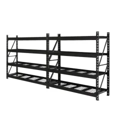Giantz 4Mx2M Black Garage Shelving Rack - Heavy-Duty Steel, 800kg Capacity, Adjustable & Rust-Resistant, Easy Assembly