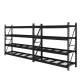 Giantz 4Mx2M Black Garage Shelving Rack - Heavy-Duty Steel, 800kg Capacity, Adjustable & Rust-Resistant, Easy Assembly
