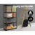 Giantz 2x1.5M Heavy-Duty Garage Shelving Rack - 150kg/Tier, Adjustable Steel Frame, MDF Boards, Matte Black