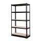 Giantz 1.5M Heavy-Duty Black Steel Garage Shelving Rack with Adjustable Beams, 750kg Capacity, Easy Assembly
