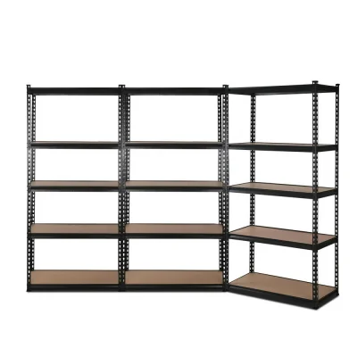Giantz 3x1.5M Heavy-Duty Steel Shelving Rack – Adjustable, Anti-Rust, 750kg Capacity, Easy Assembly, Matte Black