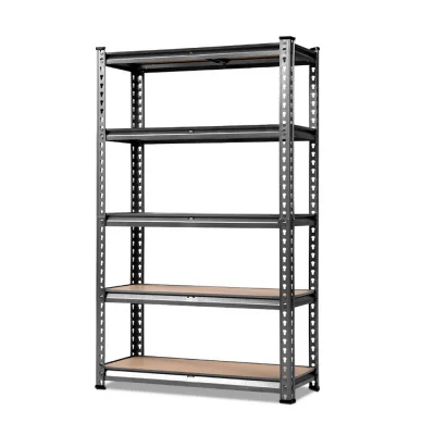 Giantz 1.5M Charcoal Garage Shelving Rack - Heavy-Duty Steel, 750kg Capacity, Adjustable 5-Tier Storage Solution Giantz 1.5M Charcoal Garage Shelving Rack - Heavy-Duty Steel, 750kg Capacity, Adjustable 5-Tier Storage Solution