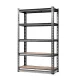 Giantz 1.5M Charcoal Garage Shelving Rack - Heavy-Duty Steel, 750kg Capacity, Adjustable 5-Tier Storage Solution