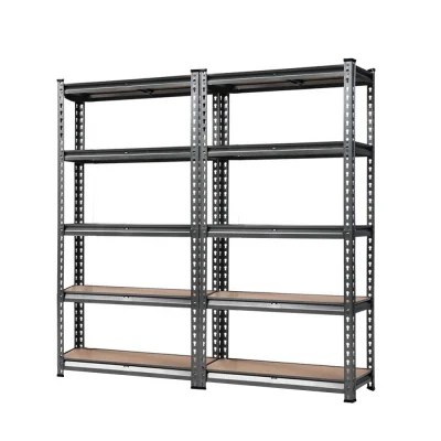 Giantz 2x1.5M Heavy-Duty Steel Garage Shelving Rack, Adjustable 5-Tier Storage, 750kg Capacity, Matte Charcoal Giantz 2x1.5M Heavy-Duty Steel Garage Shelving Rack, Adjustable 5-Tier Storage, 750kg Capacity, Matte Charcoal