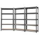Giantz 3x1.5M Heavy-Duty Garage Shelving Unit, Adjustable Steel Rack, 750kg Capacity, Matte Charcoal Finish