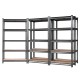 Giantz 5x1.5M Heavy-Duty Adjustable Garage Shelving Rack - Steel Construction, 750kg Capacity, Charcoal Finish