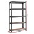Giantz 5x1.5M Heavy-Duty Adjustable Garage Shelving Rack - Steel Construction, 750kg Capacity, Charcoal Finish