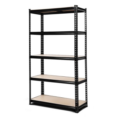 Giantz 1.8M Heavy-Duty Garage Shelving Rack – Adjustable Steel Storage Shelve, 200kg/Tier, 5 Tiers, Matte Black Giantz 1.8M Heavy-Duty Garage Shelving Rack – Adjustable Steel Storage Shelve, 200kg/Tier, 5 Tiers, Matte Black