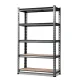 Giantz 1.8M Charcoal Garage Shelving Rack - Heavy-Duty Steel, Adjustable Beams, 1000kg Capacity, Easy Boltless Assembly